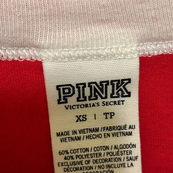 PINK Victoria Secret Ladies T-shirt, Size XS Be ready for the holiday - Picture 2 of 6